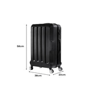 Slimbridge 20" Travel Luggage Lightweight Black 20 inch-1954802801674686466