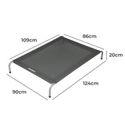 PaWz Elevated Trampoline Pet Bed Dog XL Grey X-Large-1954802574339215362