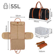 Slimbridge Garment Bags 2 in 1 Hanging Suit Bag Black-1954802452280774658