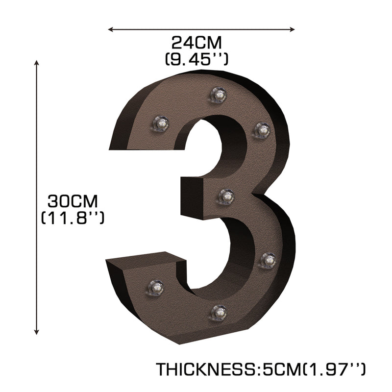 LED Metal Number Lights Free Standing-1954803090217635842