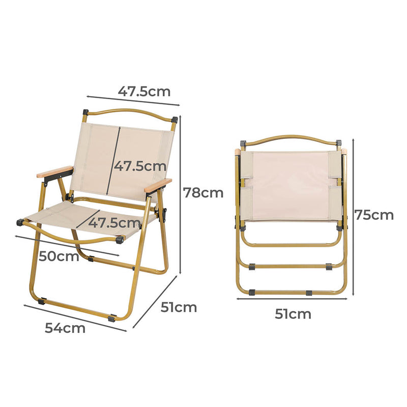 Levede Camping Chair Folding Outdoor-1954802884277309442