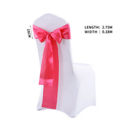 50x Satin Chair Sashes Cloth Cover Wedding Mauve-1954802695252611074