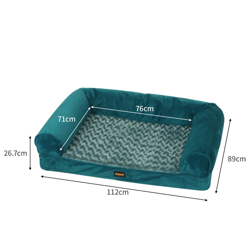 PaWz Pet Bed Sofa Dog Bedding Soft Warm L Blue Large-1954802514780098563