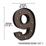 LED Metal Number Lights Free Standing-1954803090561568770