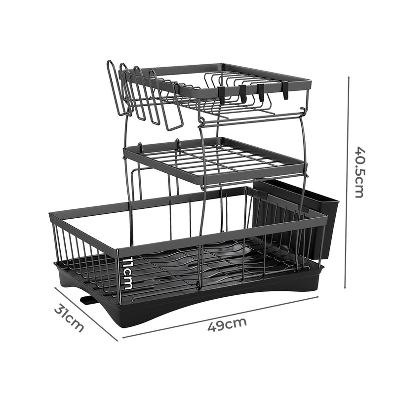Toque Dish Drying Rack Plate Drainer Cup Holder-1954802487785558018
