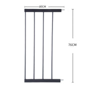 Levede Baby Safety Gate Adjustable Pet Black 30cm Extension-1954802908222590978