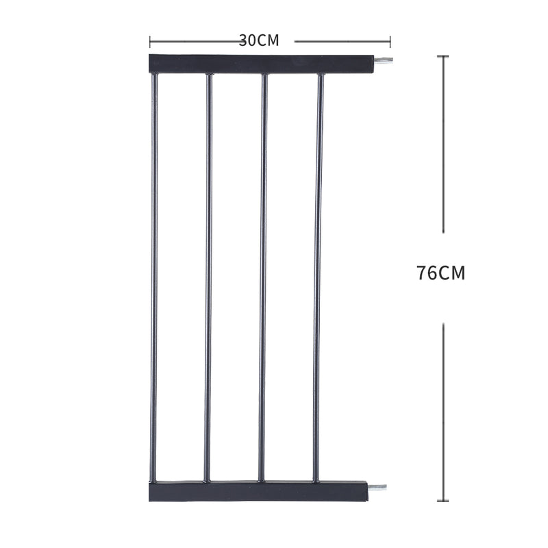 Levede Baby Safety Gate Adjustable Pet Black 30cm Extension-1954802908222590978