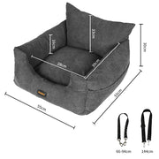 PaWz Pet Car Booster Seat Dog Protector M Grey Medium-1954802559755620354