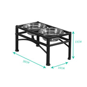 PaWz Dual Elevated Raised Pet Dog Feeder Small-1954802765259739138