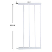 Levede Baby Safety Gate Adjustable Pet White 30cm Extension-1954802908432306178