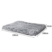 PaWz Dog Mat Pet Calming Bed Memory XL Charcoal X-Large-1954802548108038146