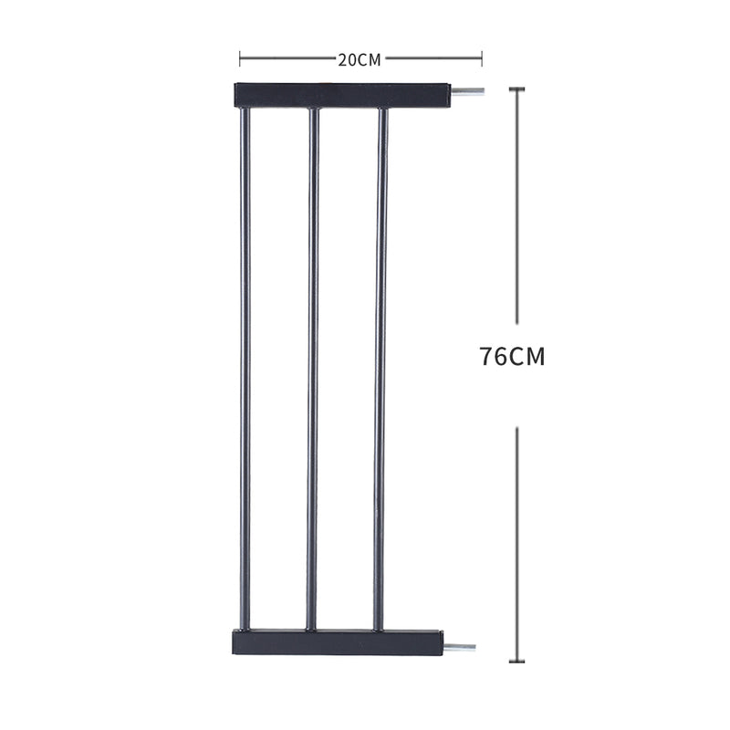Levede Baby Safety Gate Adjustable Pet Black 20cm Extension-1954802907832520706