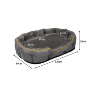 PaWz Electric Pet Heater Bed Heated XL Grey X-Large-1954802544337358850