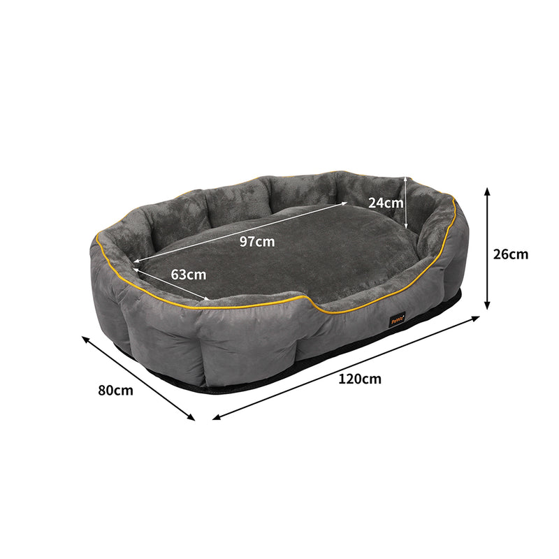 PaWz Electric Pet Heater Bed Heated XL Grey X-Large-1954802544337358850