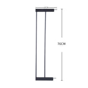 Levede Baby Safety Gate Adjustable Pet Black 10cm Extension-1954802907408896002
