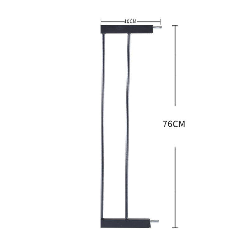 Levede Baby Safety Gate Adjustable Pet Black 10cm Extension-1954802907408896002