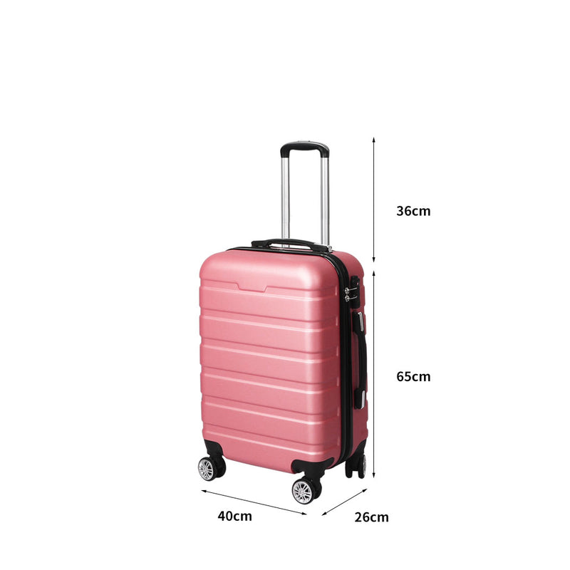Slimbridge 24"Luggage Case Suitcase Rose Gold 24 inch-1954802814672834562
