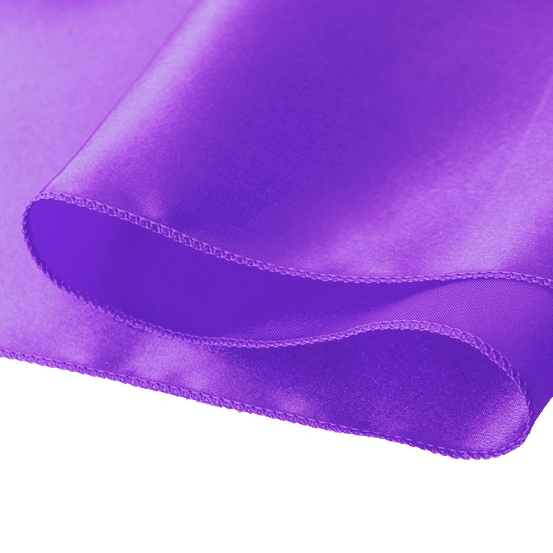 50x Satin Chair Sashes Cloth Cover Wedding Lavender-1954802695051284483