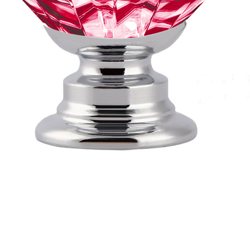 16 Pcs Red Crystal Knobs Diamond 40mm Large Red-1954802684519387139