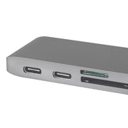 USB 3.0 Type-C HUB 6 Port Powered Adapter Grey-1954802839679275011