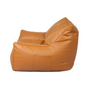 Marlow Bean Bag Chair Cover PU Indoor Brown-1966287382777040899