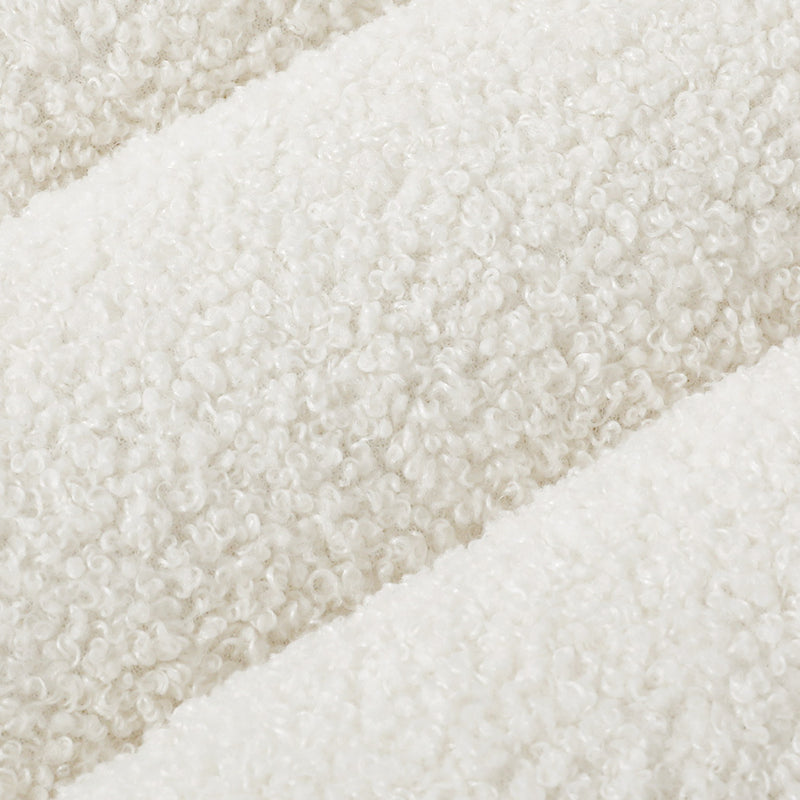 Pawz M Size Orthopedic Dog Bed with Sherpa Plush Removable Cover in White-1954802482236493828
