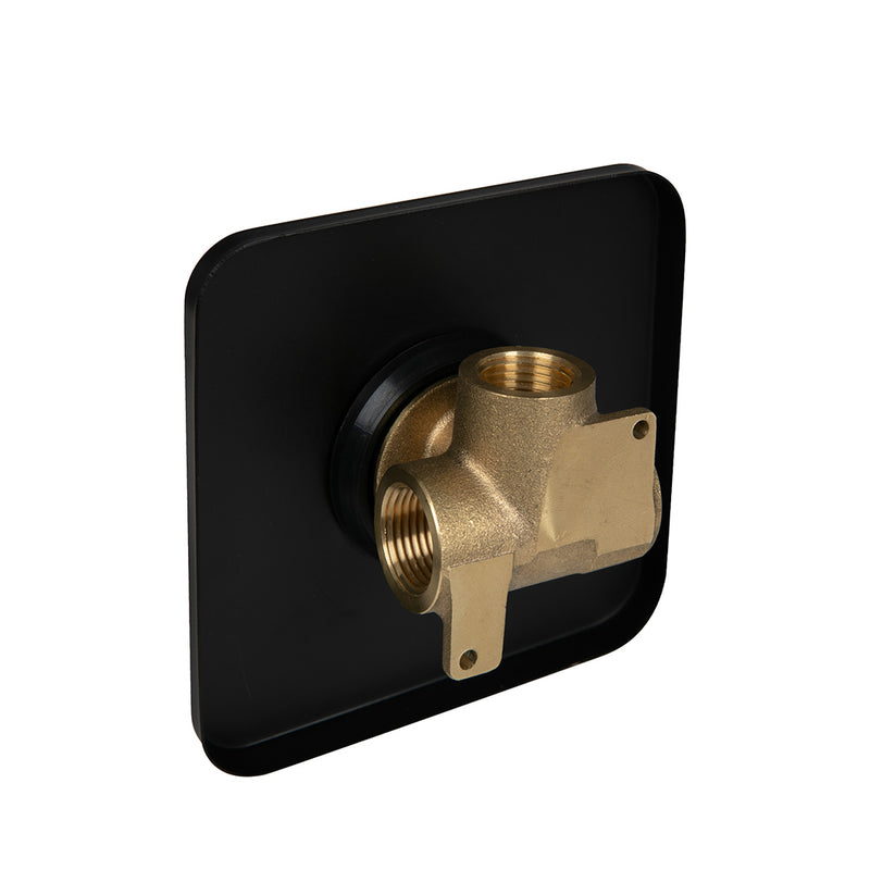 Dutxa Bathroom Shower Mixer Tap Brass Black-1954802751879909380