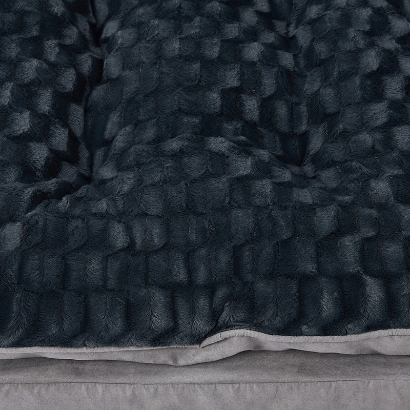 Dog Calming Bed Warm Soft Plush Comfy L Grey Large-1954802526759030788