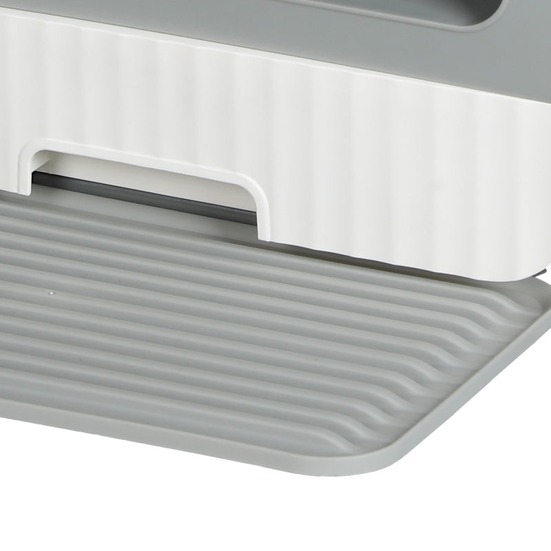 PaWz Fully Enclosed Cat Litter Box Mat Grey-1954802566021910532