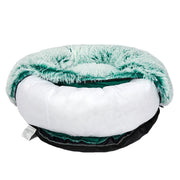 PaWz Pet Bed Cat Dog Donut Nest Calming L Teal Large-1954802518093598724