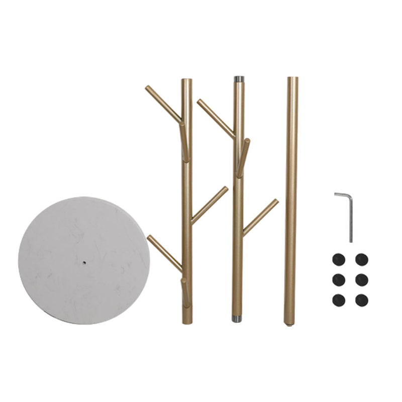 Levede Coat Rack Hat Clothes Stand Hanger Gold-1954803009837993988