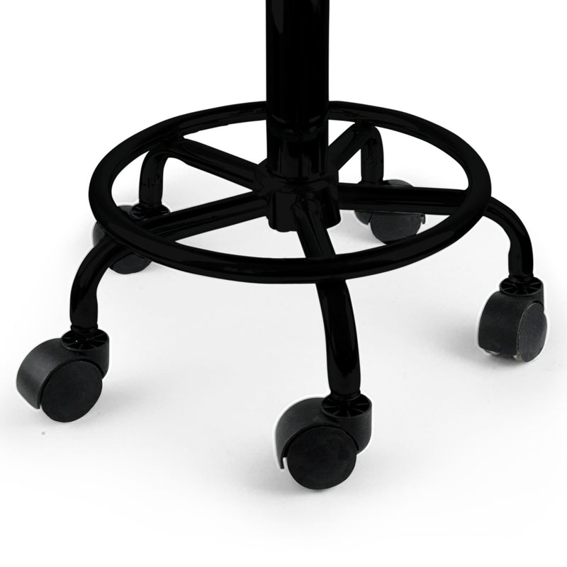 Levede Salon Stool Swivel Bar Stools Black with Black Stand-1954802612826148869