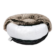 PaWz Pet Bed Cat Dog Donut Nest Calming XL Brown X-Large-1954802519809069061