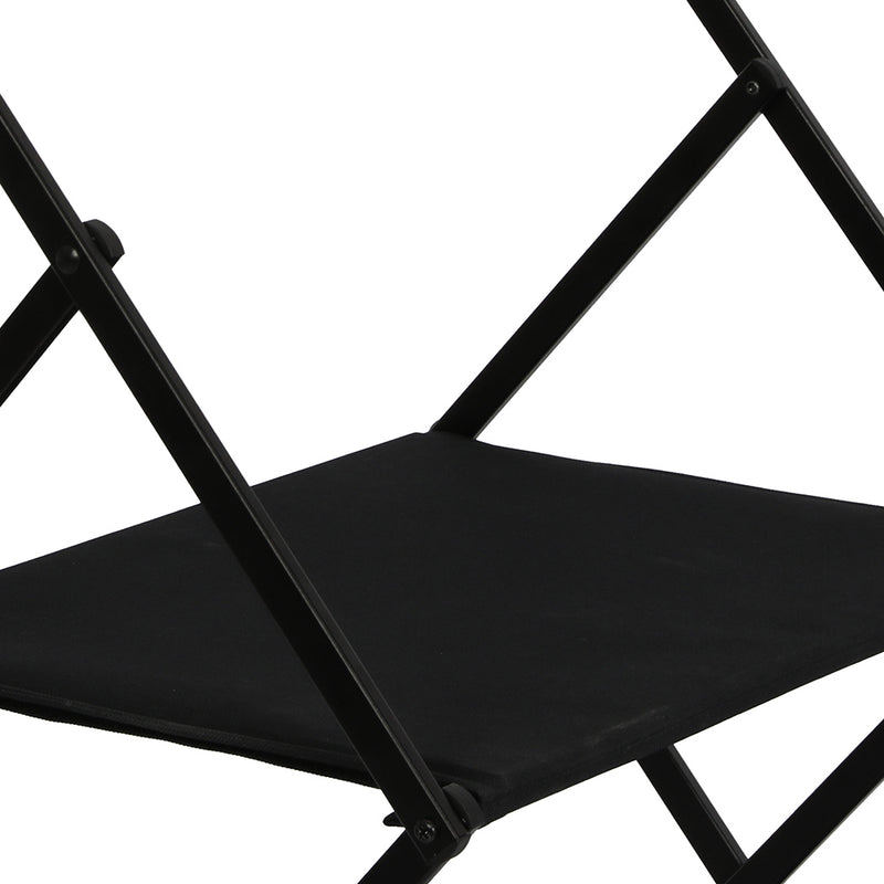 Levede Foldable Camping Storage Shelves 2 Layer with Hooks Black-1954802657151553541