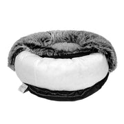 PaWz Pet Bed Cat Dog Donut Nest Calming M Charcoal Medium-1954802518781464581