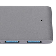 USB 3.0 Type-C HUB 6 Port Powered Adapter Grey-1954802839679275013