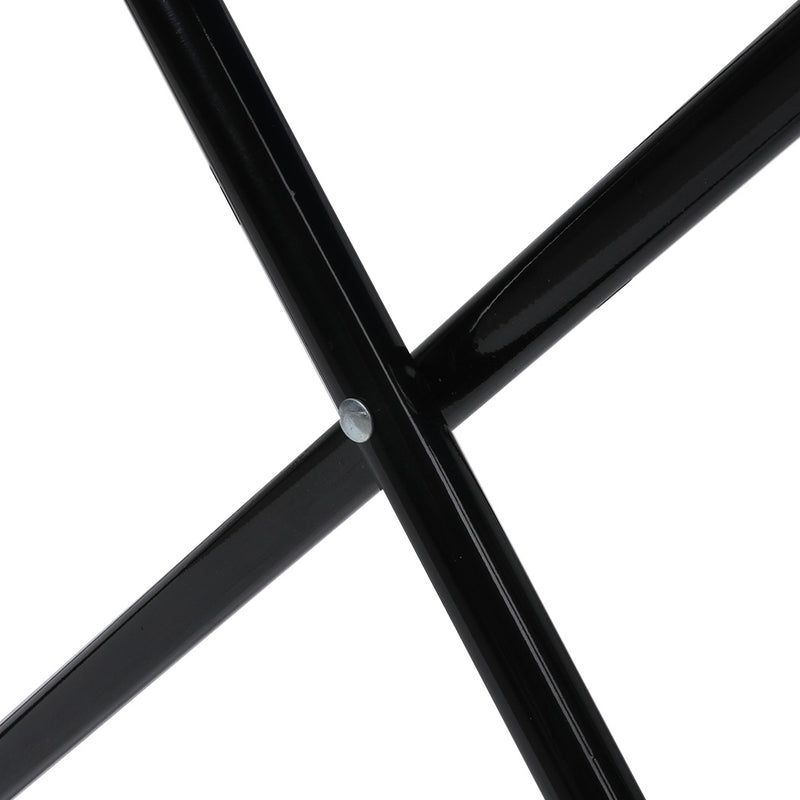 Levede 2Pcs Camping Chairs Folding Arm Black-1954802874940788741