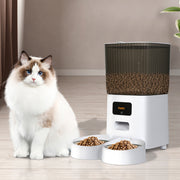 PaWz 5L Automatic Pet Feeder 2 Bowl White-1954802575639449607