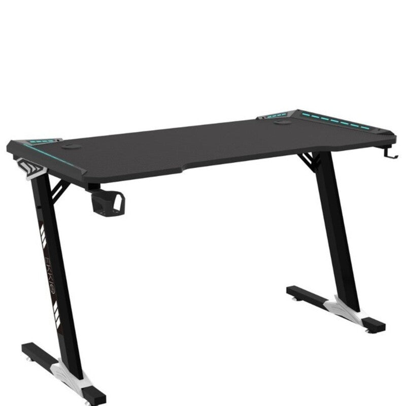 EKKIO RGB Gaming Desk Z Shape Black 140cm