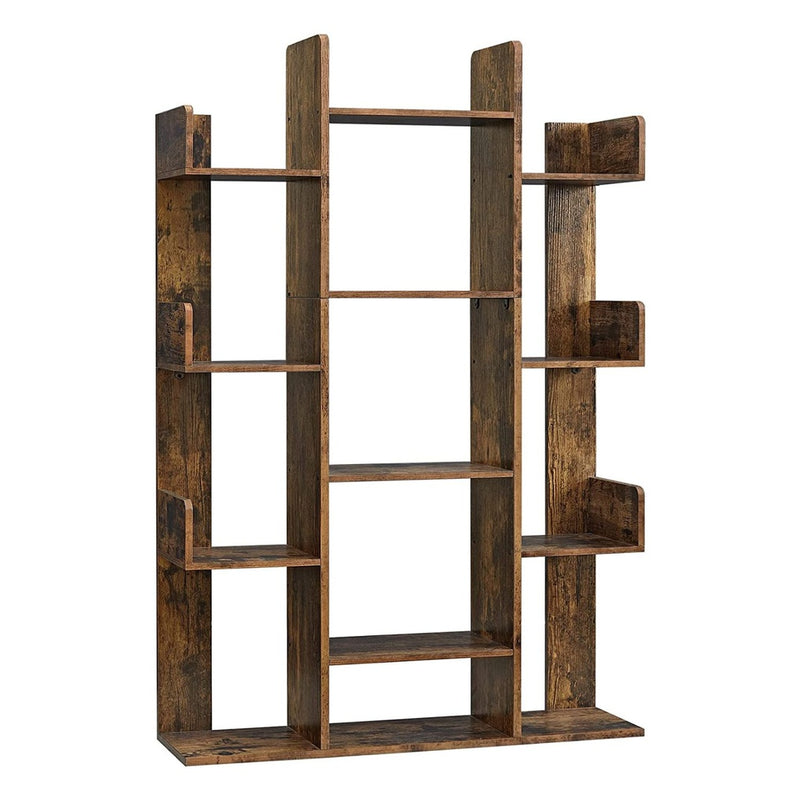 VASAGLE Tree-Shaped Bookcase Rustic Brown