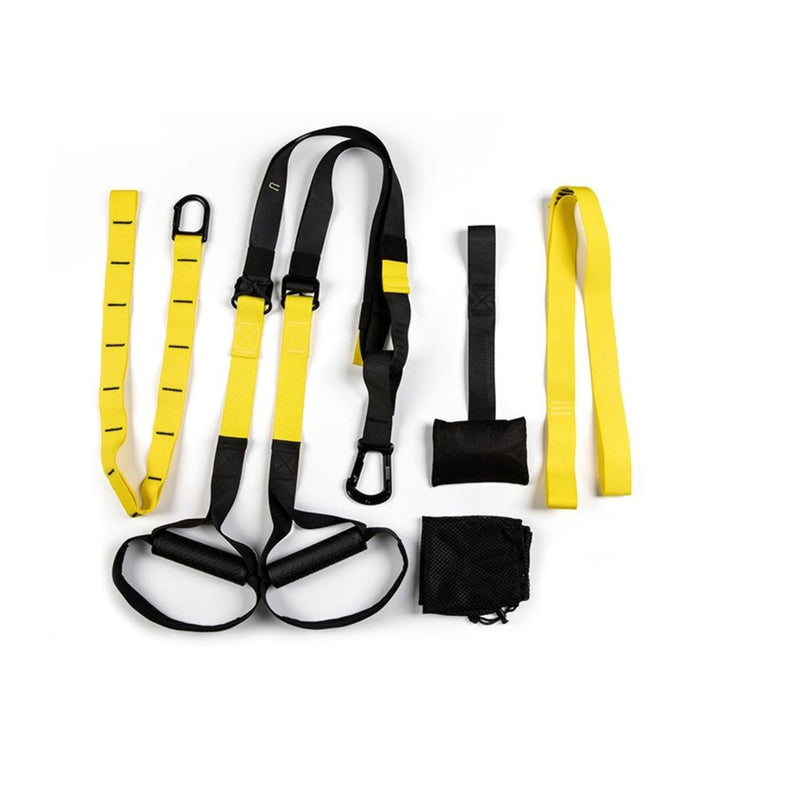 VERPEAK Suspension Trainer Resistance System Training Kit (Black and yellow) VP-SPT-100-YN