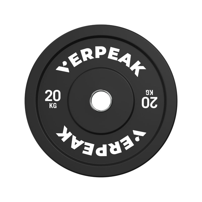 VERPEAK Black Olympic Bumper Weight Plates (20kg)