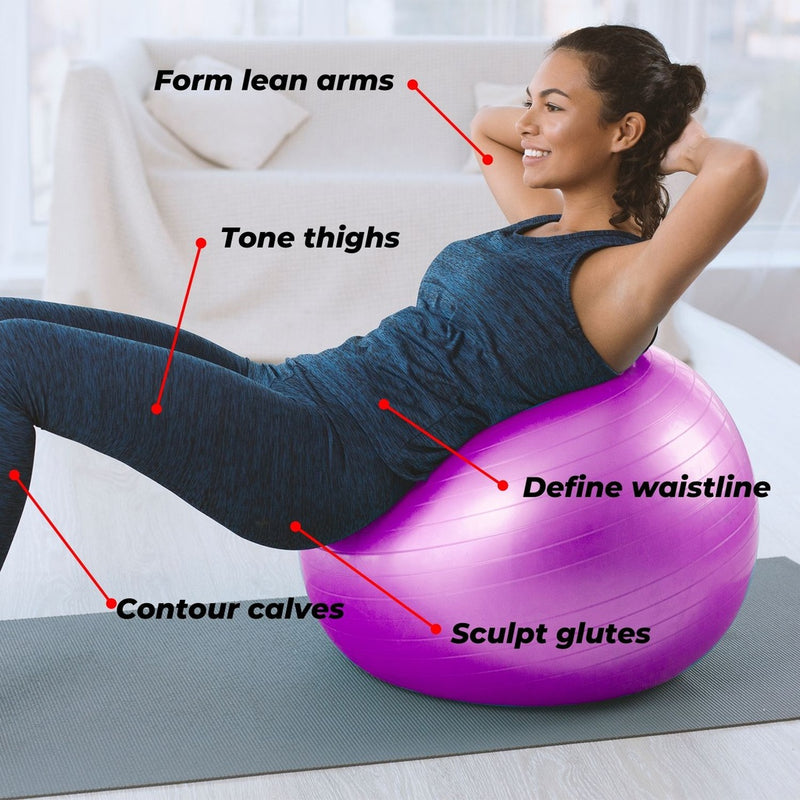 VERPEAK Yoga Ball 85cm (Purple)