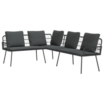 vidaXL Sofa with Cushion Grey 61.5 x 123 x 82cm Metal