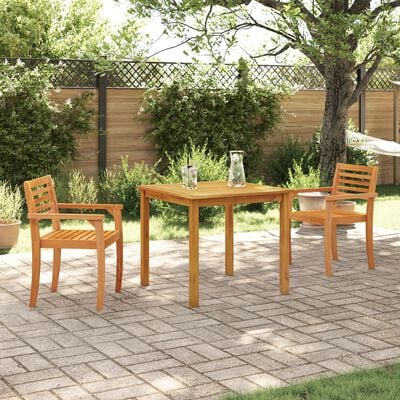 vidaXL Garden Dining Set 5 pcs Brown Solid Acacia Wood
