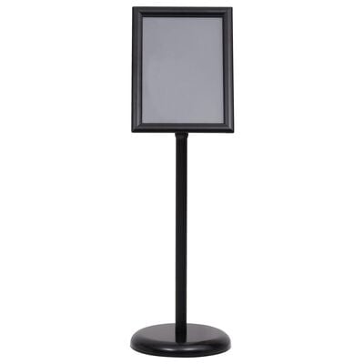 vidaXL Poster Stands 2 pcs Black 32.7 x 24 x 108 cm Aluminium