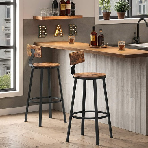 VASAGLE Tall Bar Stools (Set of 2)