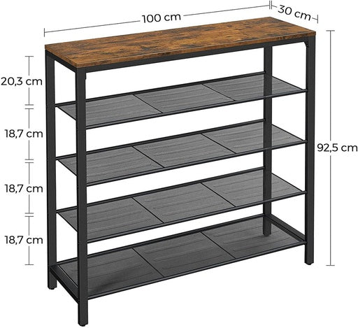 VASAGLE 5 Tier Shoe Rack