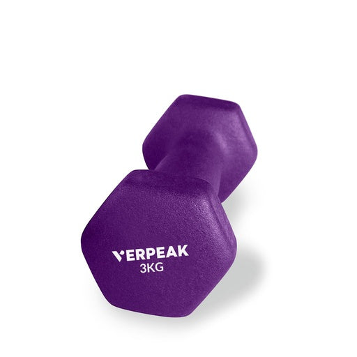 VERPEAK Neoprene Dumbbell 3kg x 2 (Purple)