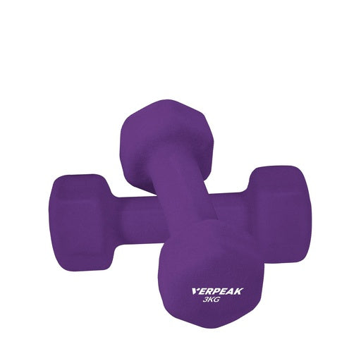 VERPEAK Neoprene Dumbbell 3kg x 2 (Purple)